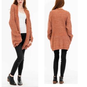 ribbed sweater with pockets